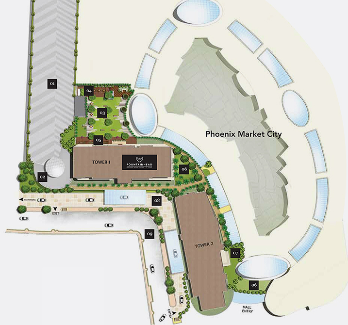 Phoenix Market City Map Fountainhead, Pune